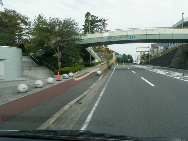 大坂台歩道橋前