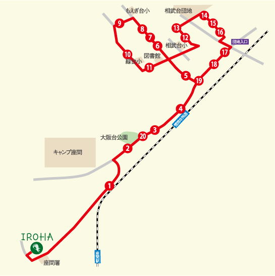 BコースMAP